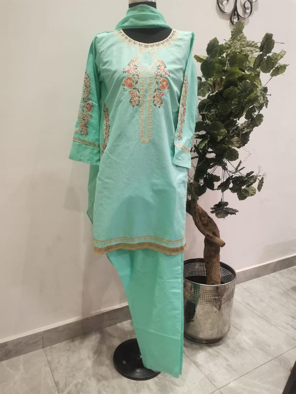 Zimal Embroidered 3 pc