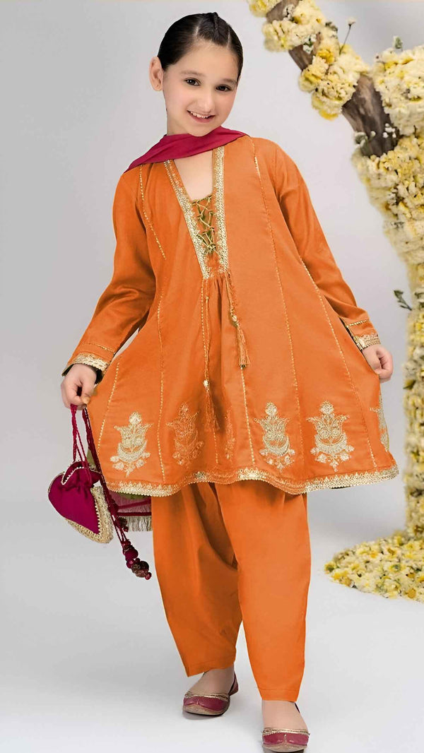 Jhilmil- Linen Embroidered 2 pc